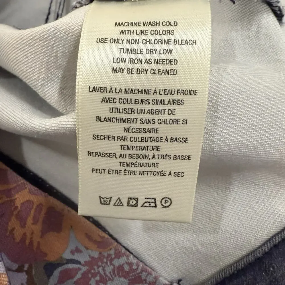 Free People Floral Flare Jeans - Multicolor - Picture 9 of 13